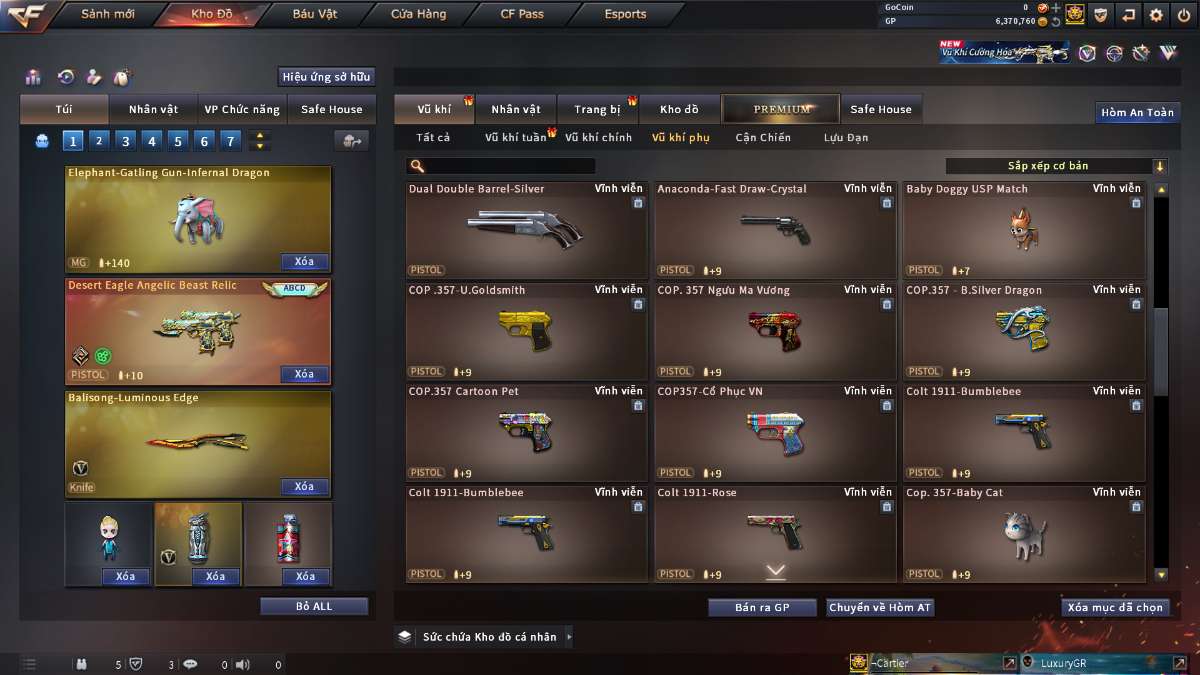 shop acc cf uy tin gia re